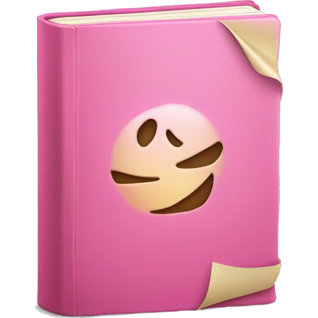 pink book emoji
