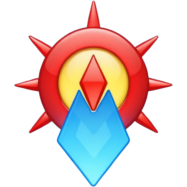  boom signal blue (#00A3E0) and red (#F9423A) emoji