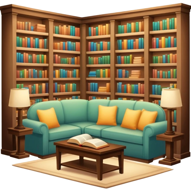 Cozy bookstore emoji