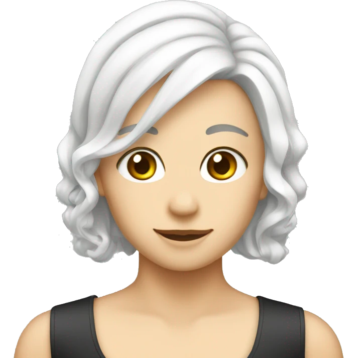 White hairclip emoji