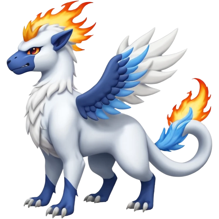 Absol-Reshiram-Fusion (full body) emoji