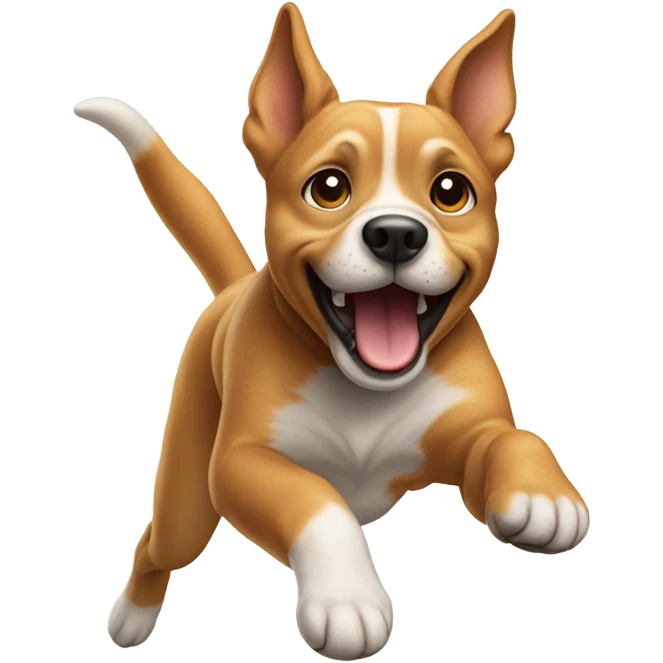 Dog jumping emoji