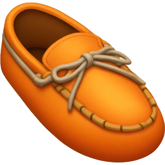 orange moccasin emoji