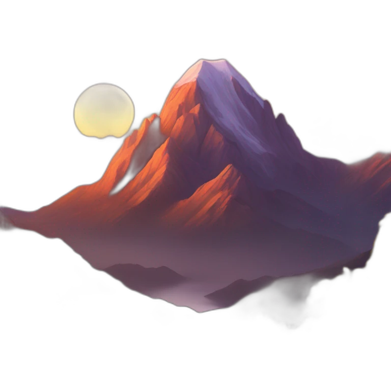 Mounain-sunset emoji