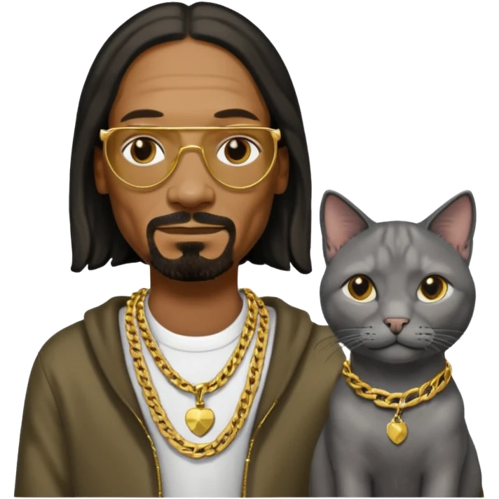 Snoop dog with cat emoji