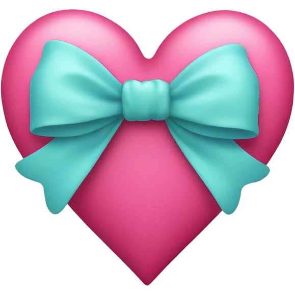 cute heart with bow emoji