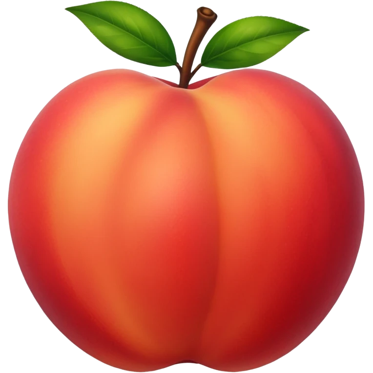 Peach slap hard red emoji