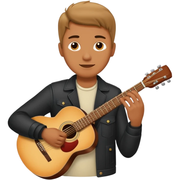 man holding guitar emoji