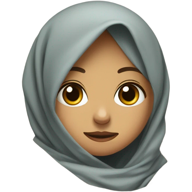 Hijab sick girl blanket emoji