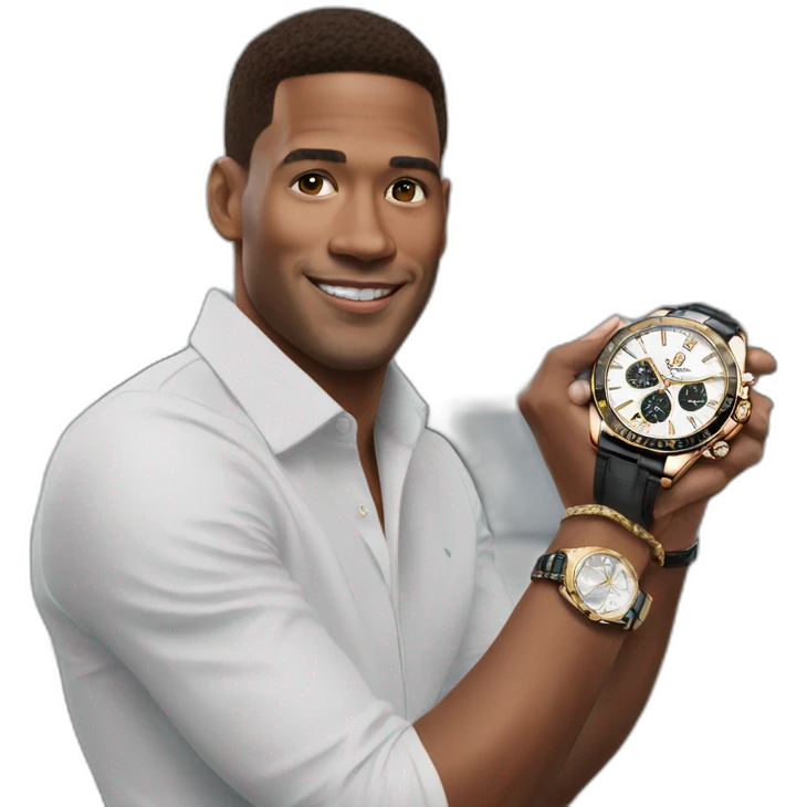bellingham in real madrid with rolex on his hand emoji