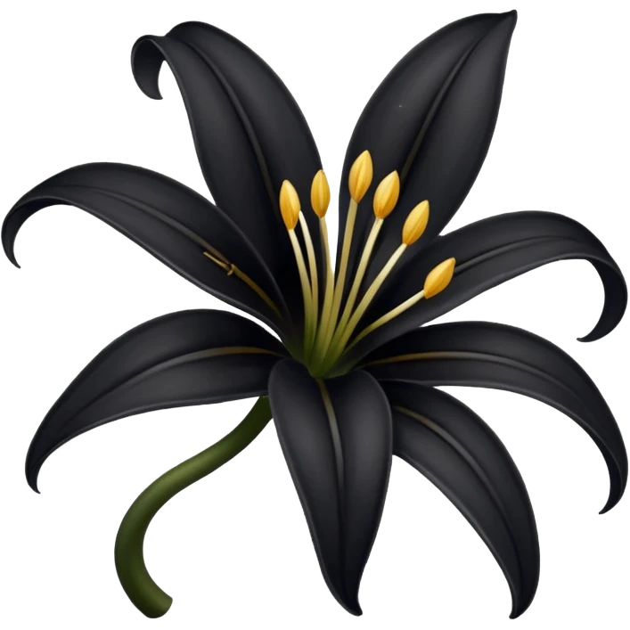 Black lily emoji