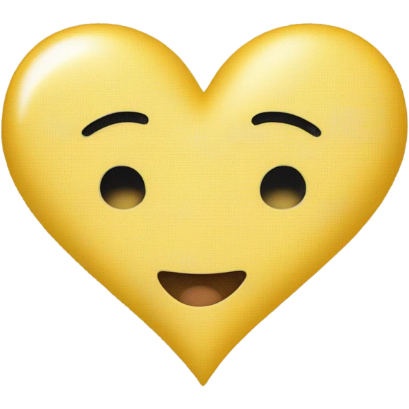 Corazón amarillo pastel  emoji