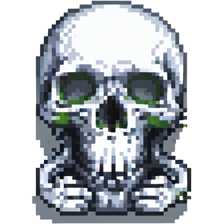 skull making a 'shh' gesture, finger to mouth emoji