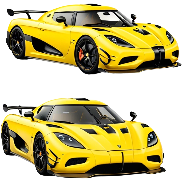 Koenigsegg Agera RS - Koenigsegg (Model Year: 2020) (Iconic colour: Yellow) emoji