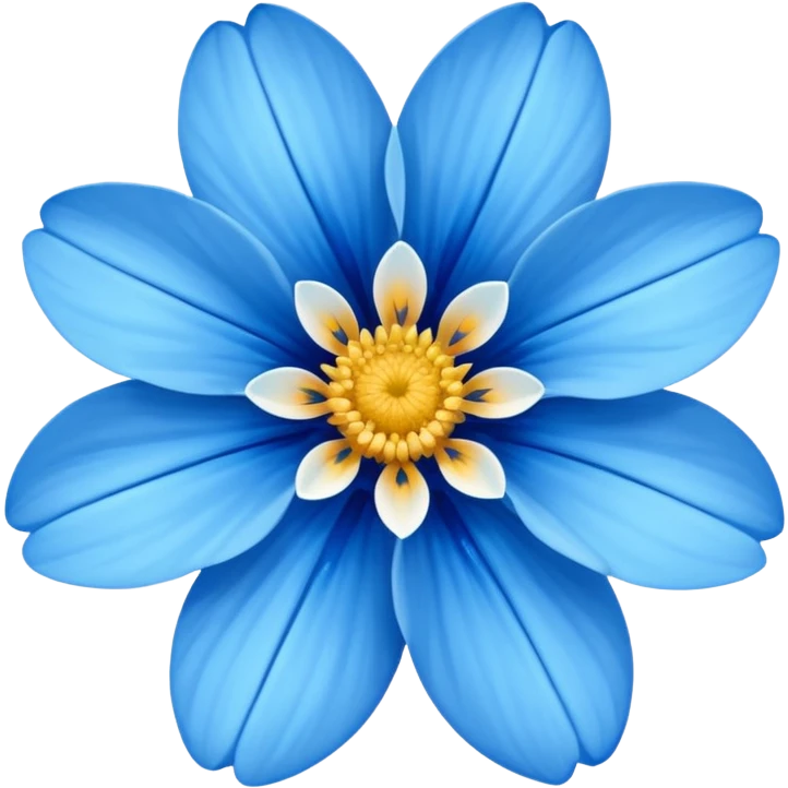 A blue summer flower  emoji