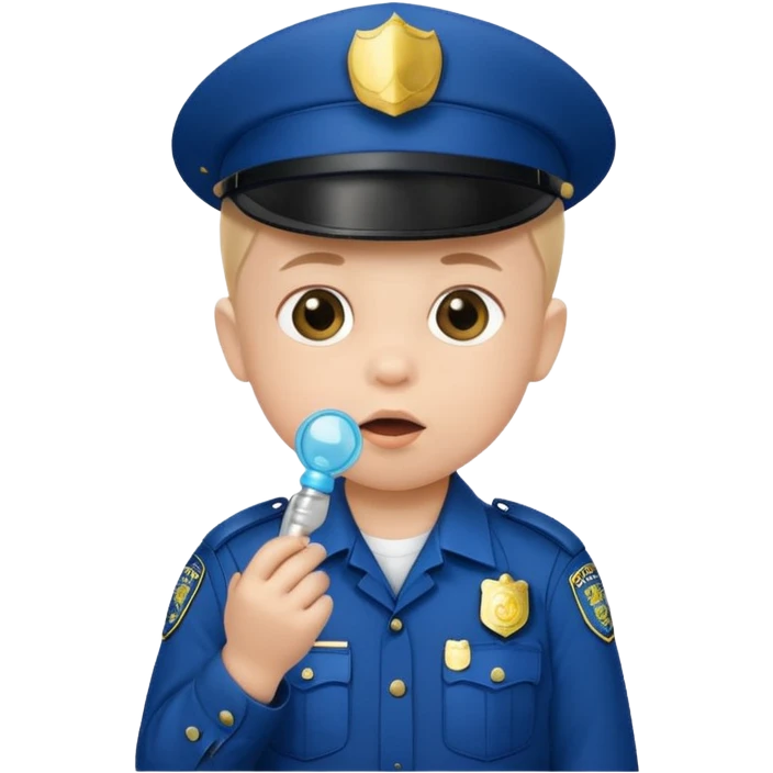 baby police with pacifier emoji