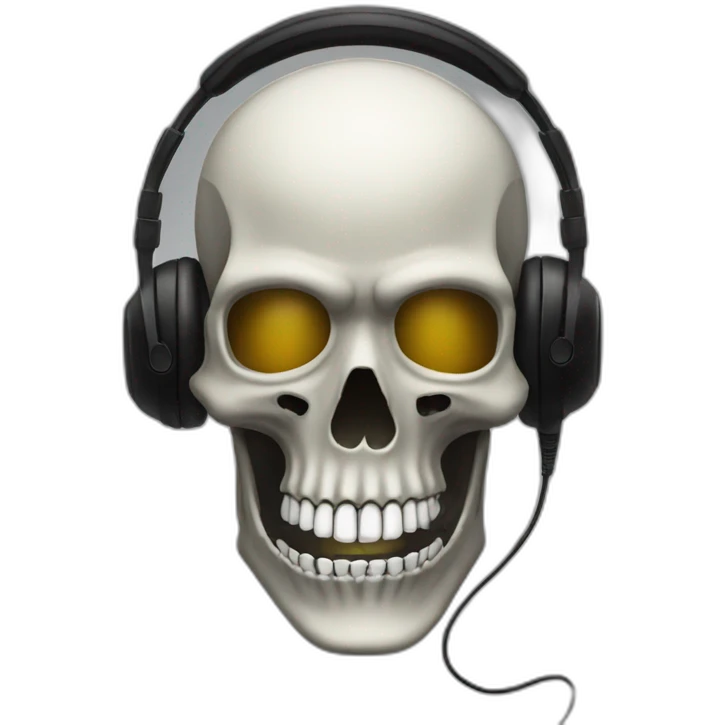 Military Skeleton mask with a long black mask underneath it and headset with a microphone emoji