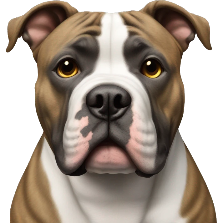 XL American Bully brindle  emoji