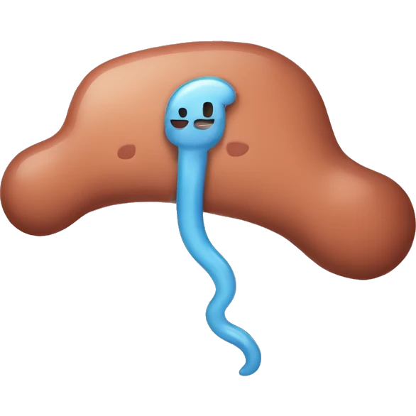 cartoon pancreas emoji