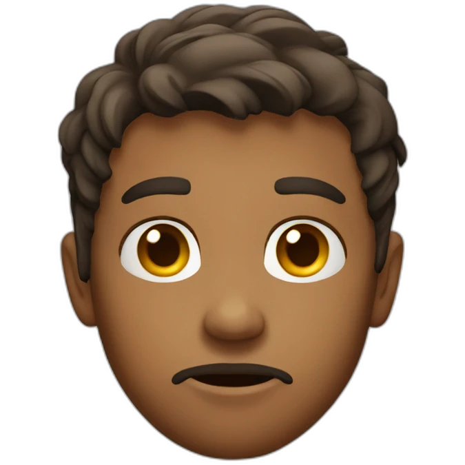 serious and danger boy emoji