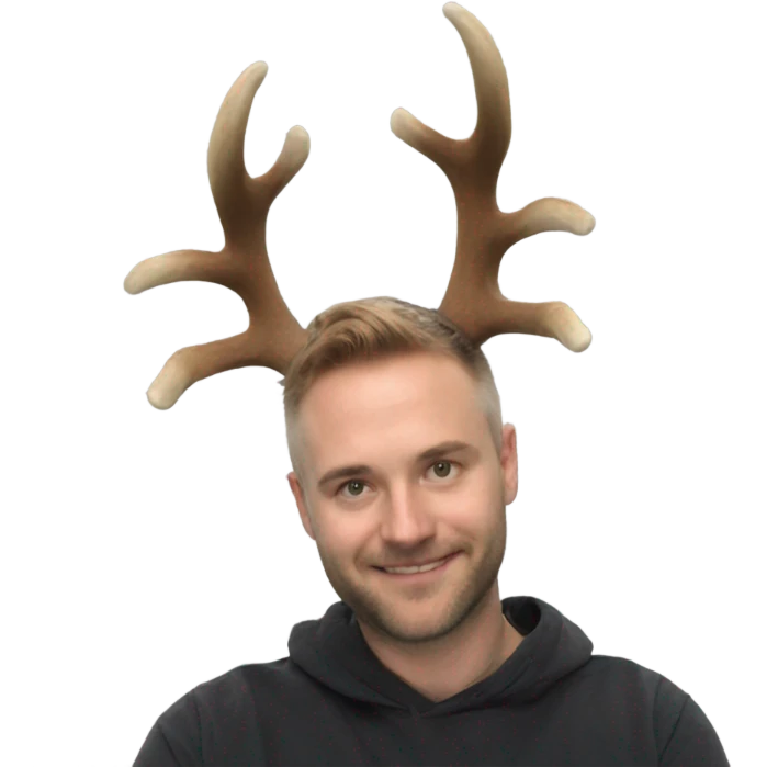 Deer horns on my human head emoji
