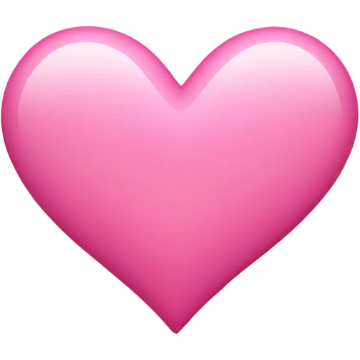 Pink heart  emoji