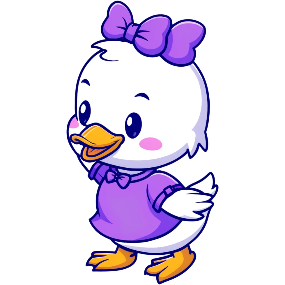 classic Daisy Duck from Disney emoji