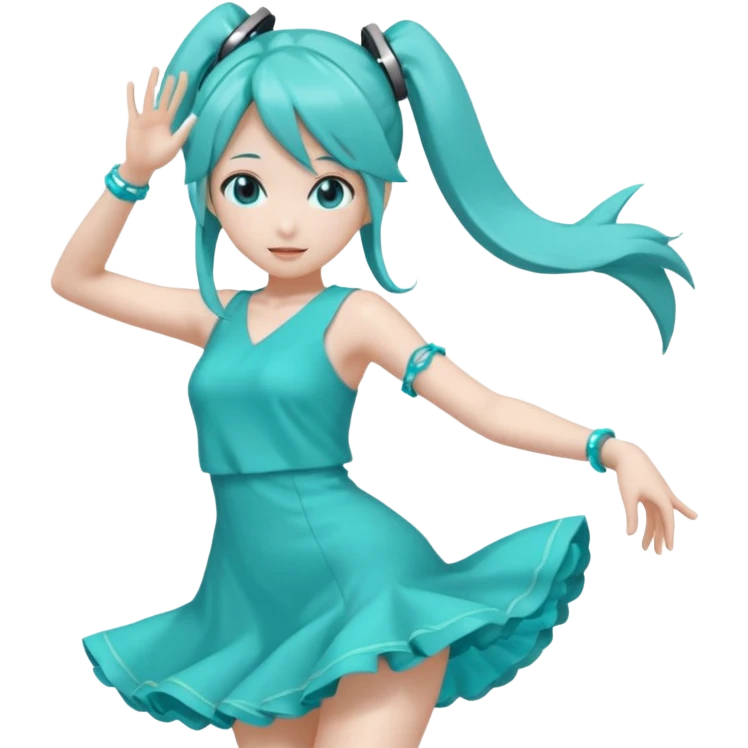 hatsune miku dancing  emoji