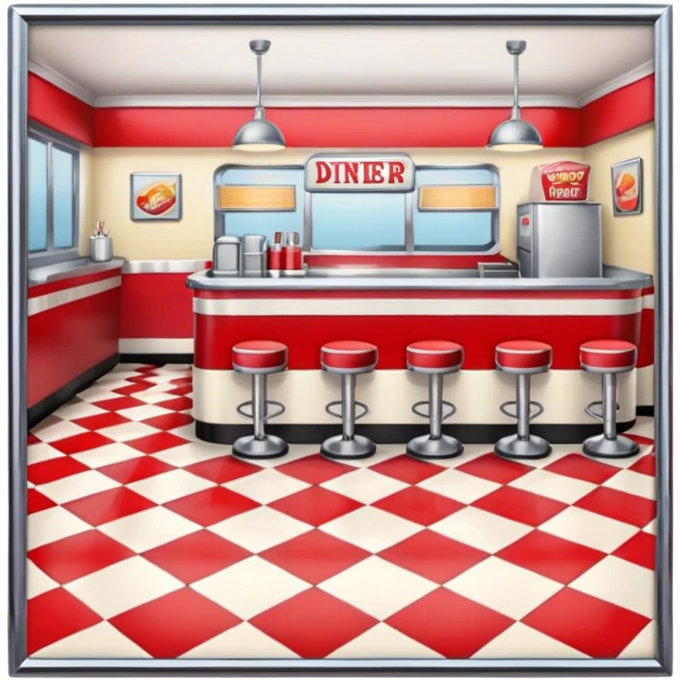 route 66 american diner emoji