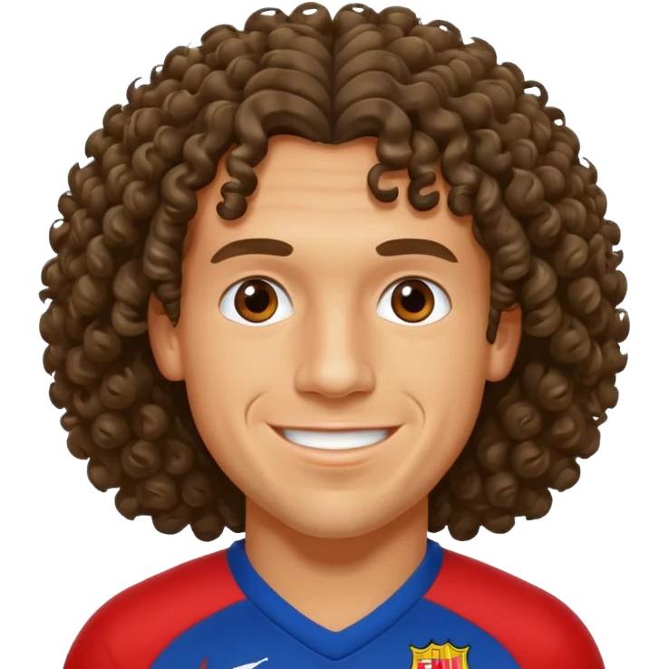 carles puyol football player curly hair emoji