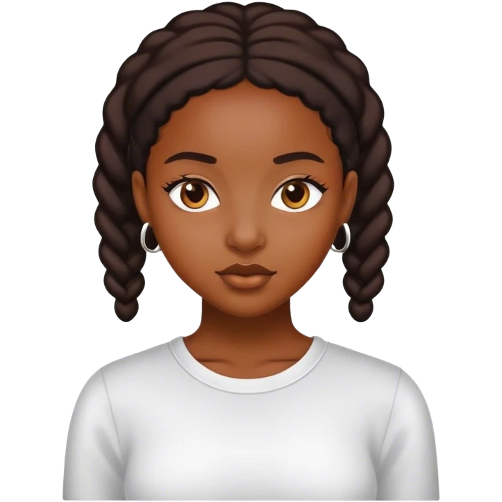 Black girl y2k emoji