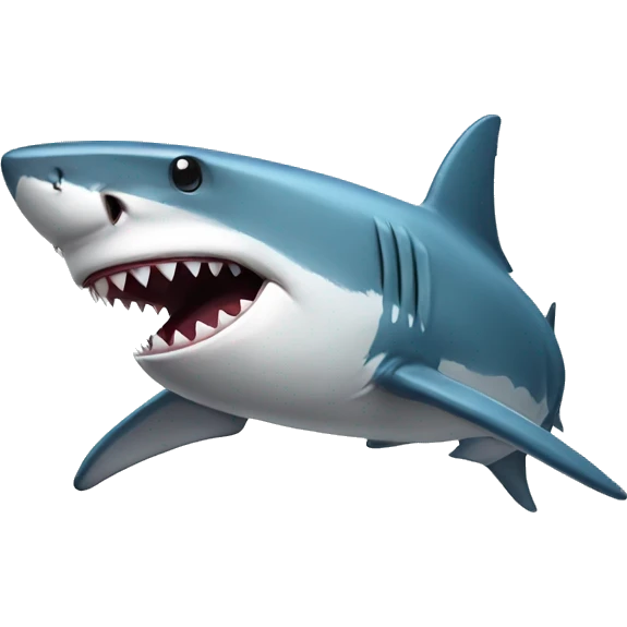 Shark with bow emoji
