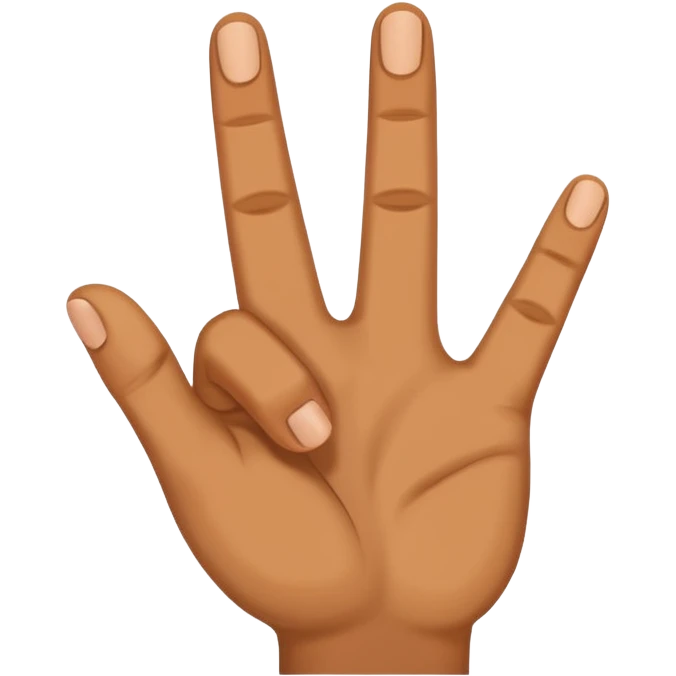 Hand sign for letter D emoji