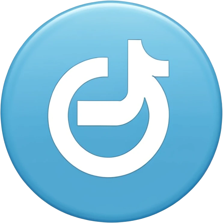 A sky-blue circle and a ☑️ With a Verified type tiktok checker symbol emoji