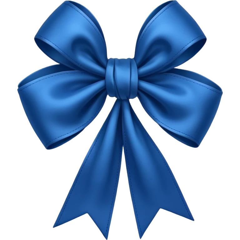 Laço azul escuro  emoji