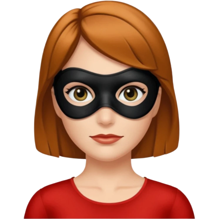 incredibles helen par with black eye mask emoji