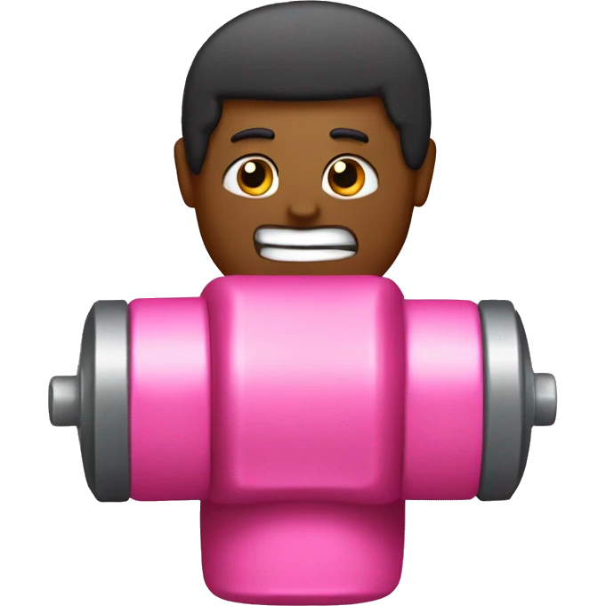Pink dumbbel  emoji