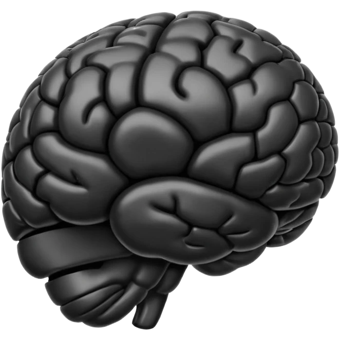 A full black brain emoji i can put in my bio emoji