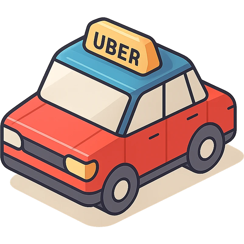 uber taxi car emoji