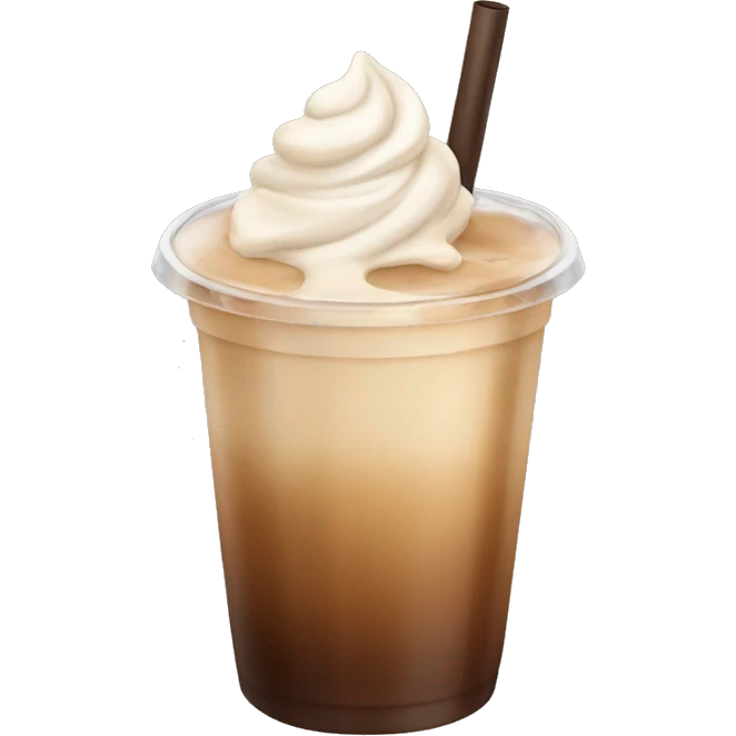 Iced coffee aesthetic emoji