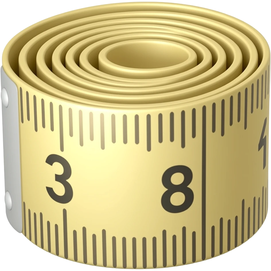 cinta metrica costura sin hebilla estirada emoji