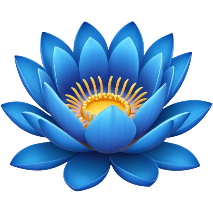 Blue lotus emoji emoji