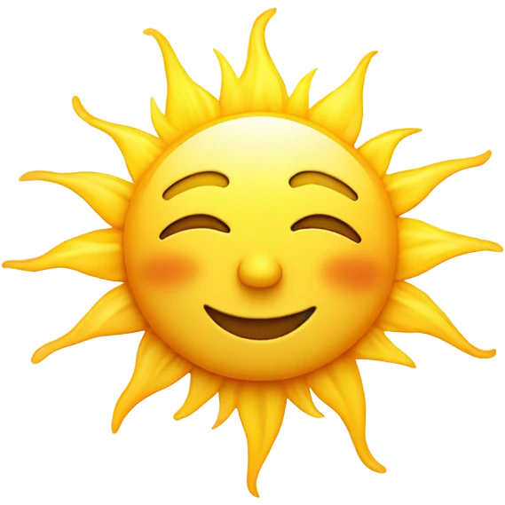 Winking Sun emoji