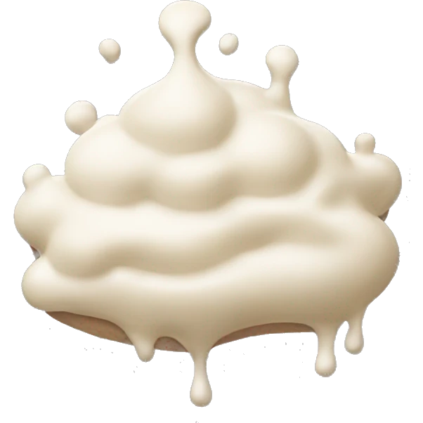 puddle of cream emoji