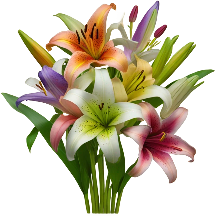 Lilies bouquet  emoji