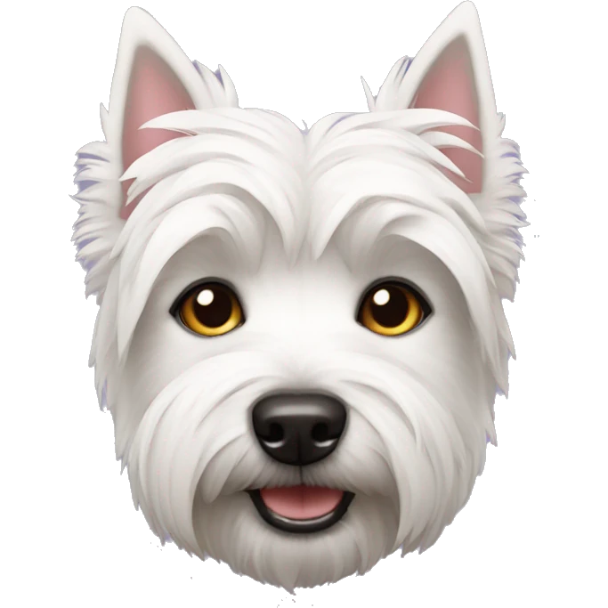 A Westie dog emoji