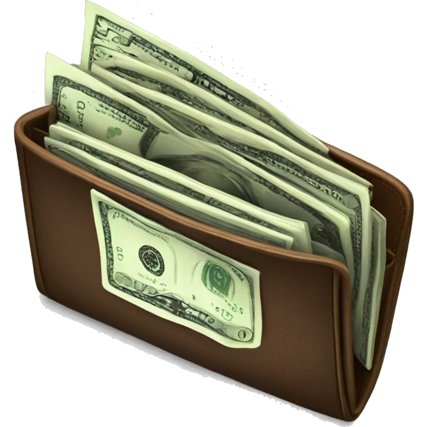 wallet full of money emoji