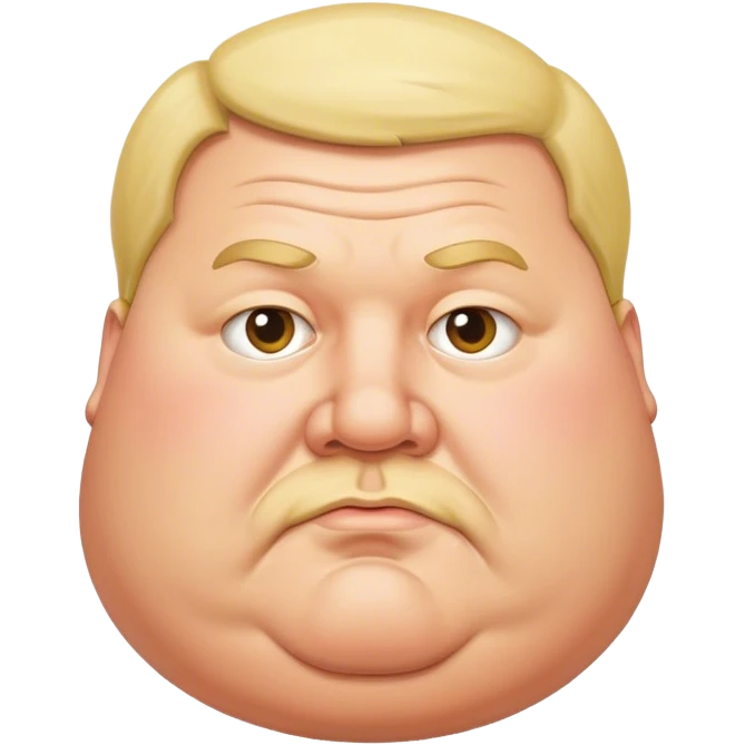 Fat white german guy emoji