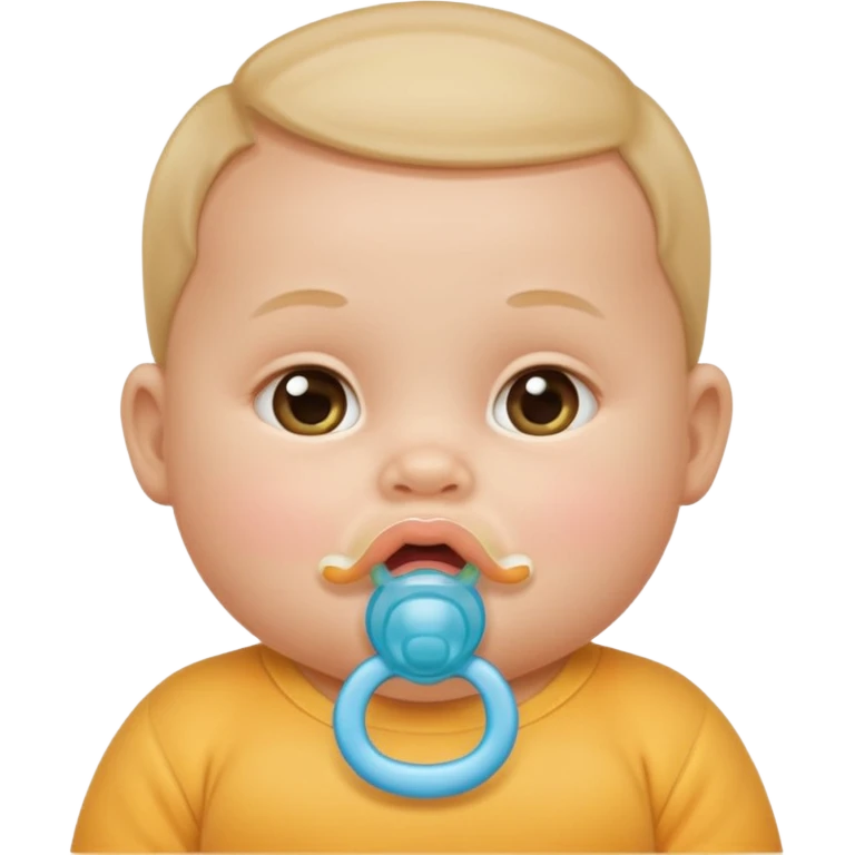 baby with pacifier in mouth emoji