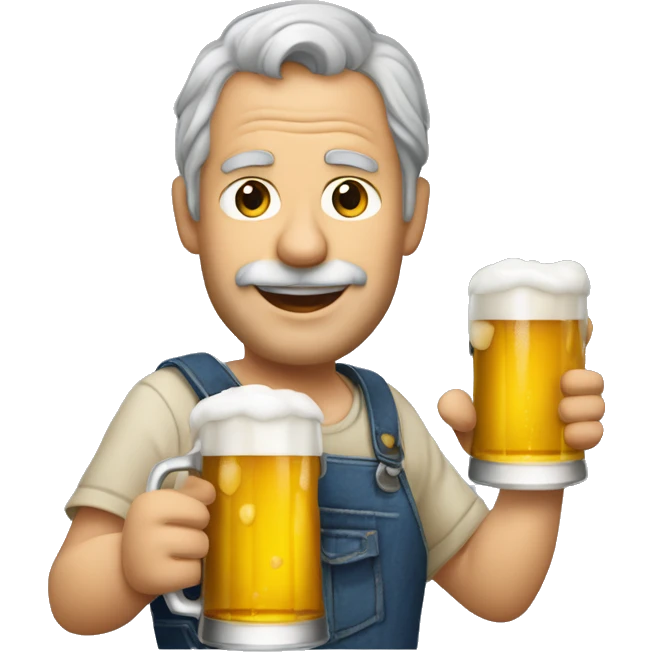Jean michel qui boit une bière  emoji